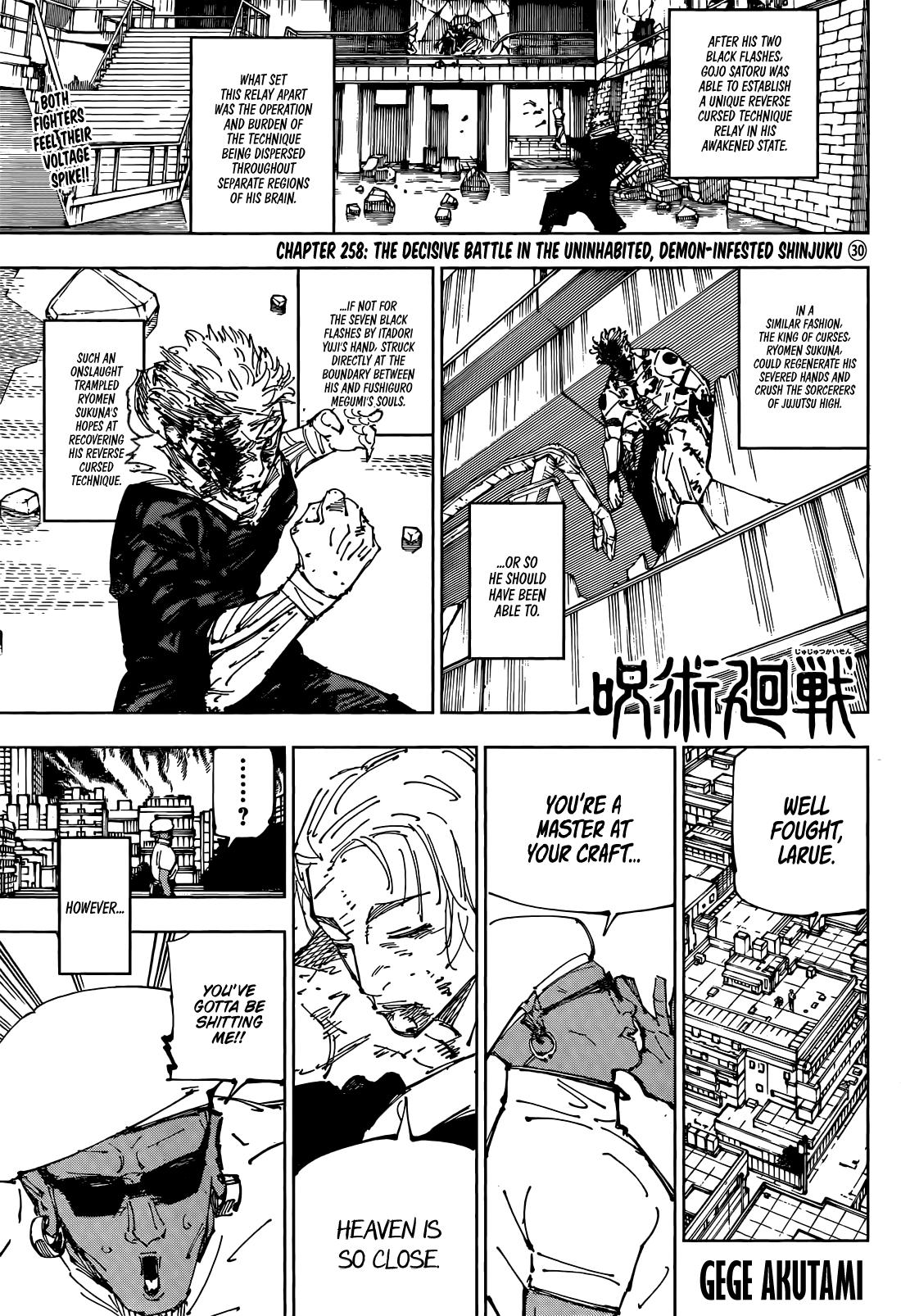 Jujutsu Kaisen Chapter 258 1